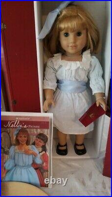 American Girl Nellie Doll in Box with Extra Holiday Outfit