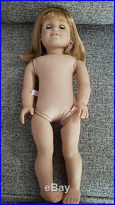 American Girl Nellie O'Malley Doll in Meet Outfit, Purse, Cross Necklace
