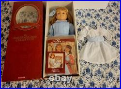 American Girl Nellie Promise Lot Doll Box Samantha Winter Party Dress and bow