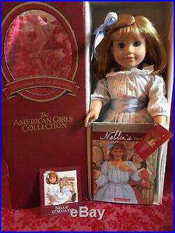 American Girl Nellie in box withbook, Irish Dance, Holiday Outfit & Pajamas RETIRED
