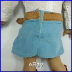 American Girl Nicki Doll And Dog Meet Outfit Cowgirl Boots Retired GOTY Nikki