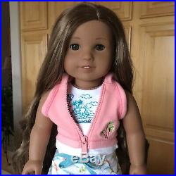 American Girl Of The Year 2011 Retired Kanani Doll Island Vacation Outfit