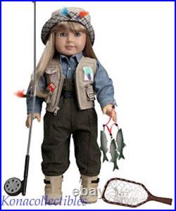 American Girl PLEASANT CO FISHING OUTFIT & ACCESSORY Set RETIRED! NEW