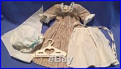 American Girl Pleasant Co Felicity Work Gown Outfit with Hanger COMPLETE