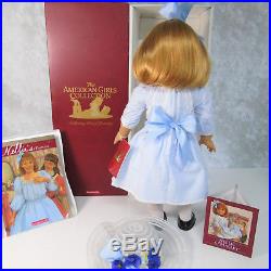 American Girl Pleasant Company 18 DOLL NELLIE in MEET OUTFIT + Hat Book AG BOX