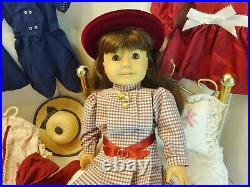 American Girl Pleasant Company Doll Samantha Bed Outfits Books Travel Basket