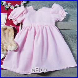 American Girl Pleasant Company KIRSTEN BIRTHDAY OUTFIT Apron Dress Wreath AG BAG