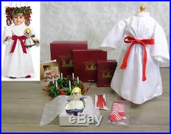 American Girl Pleasant Company KIRSTEN'S DOLL ST SAINT LUCIA OUTFIT WREATH BOXES