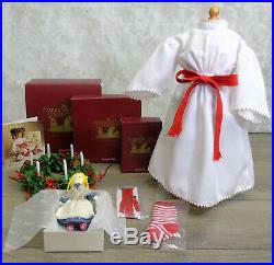American Girl Pleasant Company KIRSTEN'S DOLL ST SAINT LUCIA OUTFIT WREATH BOXES