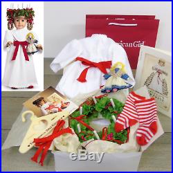 American Girl Pleasant Company KIRSTEN'S DOLL ST SAINT LUCIA OUTFIT WREATH BOX +
