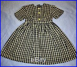 American Girl Pleasant Company Kirsten Checked Dress On The Trail Apron Outfit