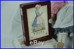 American Girl Pleasant Company Kirsten Doll With Meet Outfit Blond With Blue Eyes