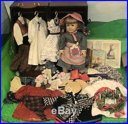 American Girl Pleasant Company Kirsten Doll w Trunk & 11 HTF Outfits etc