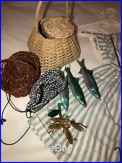 American Girl Pleasant Company Kirsten Fishing Outfit With Fishing Set Complete