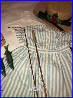 American Girl Pleasant Company Kirsten Fishing Outfit With Fishing Set Complete