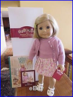American Girl Pleasant Company Kit Kittredge Original Outfit Doll HB Book MIB