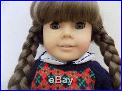 American Girl Pleasant Company WHITE Body MOLLY Historical Doll in Meet Outfit