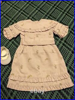 American Girl Rebecca Purple Summer Outfit Dress & Shoes RETIRED VHTF