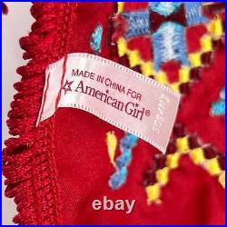 American Girl Red Kaya Modern Fancy Shawl Doll Outfit Excellent