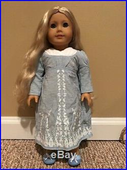 American Girl Retired Caroline Doll With 4 Additional Retired Caroline Outfits