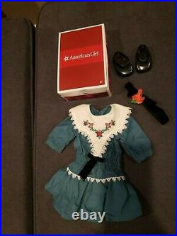 American Girl Ruthie Retired In Meet Outfit with Book (F8840) & Holiday Dress