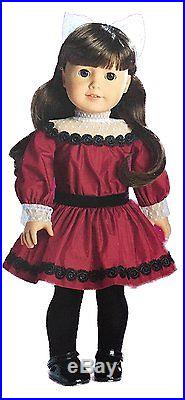 American Girl SAMANTHA 18 DOLL & TWO OUTFITS Party & Fancy Coat + Book NEW