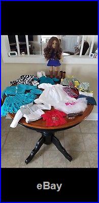 American Girl Saige Doll with Outfits and Accessories Lot