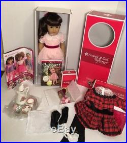 American Girl Samantha Doll, Accessories & Her Holiday Outfit Tea Set NEW in Box