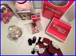 American Girl Samantha Doll, Accessories & Her Holiday Outfit Tea Set NEW in Box