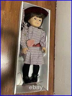 American Girl Samantha Doll In Meet Outfit With Accessories Hat Purse Original Box