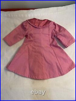 American Girl Samantha Flower Picking Outfit with Pink Travel Coat Trench