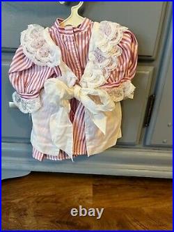 American Girl Samantha Lacy Pinafore & Rosebud Circlet Birthday Dress Outfit