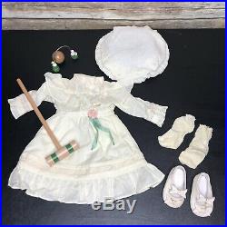 American Girl Samantha Sunday Lawn Party Dress Outfit croquet complete retired