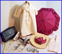 American Girl Samantha Travel Outfit Set, Travel Accessories, & Victorian Valise