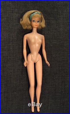 American Girl Side Part Ash Blonde Barbie Doll in Bright & Brocade Mod Outfit