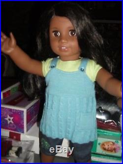 American Girl Sonali Doll Complete Meet outfit, book Free Ship With Buy It Now