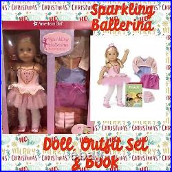 American Girl Sparkling Ballerina Doll & Outfit Set Blonde Doll New In Box Blond