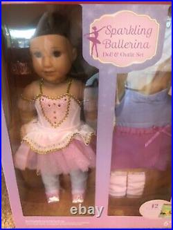 American Girl Sparkling Ballerina Doll & Outfit Set (Dark Hair), Costco set