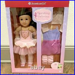 American Girl Sparkling Ballerina Doll & Outfit Set Dark Hair Doll New In Box