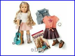 American Girl TENNEY GRANT Doll Set Meet Tenny & Spotlight Outfits Guitar Book