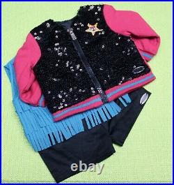 American Girl TENNEY GRANT Sequined Tour Jacket, Fringed Top, Tour Outfit Shorts