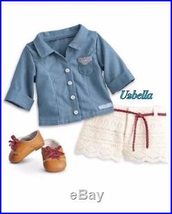 American Girl Tenney Grant Doll & Book &Spotlight outfit & Picnic outfit Tenny