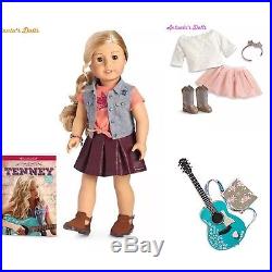American Girl Tenney Grant Doll WITH SPOTLIGHT OUTFIT & GUITAR ACCESSORIES