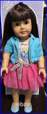 American Girl Truly Me #16 Blue Outfit + Pierced Ears+ 2 Bonus Outfits