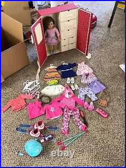 American Girl Truly Me Doll 18 with closet and clothes