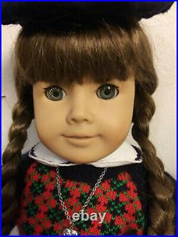 American Girl White Body Molly Doll Pleasant Company Full Outfit 1980's