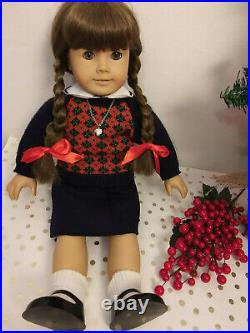 American Girl White Body Molly Doll Pleasant Company Full Outfit 1980's