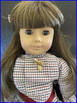 American Girl White Body Samantha Doll 1986 Original Outfit West Germany Locket