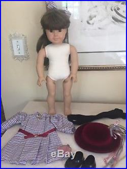 American Girl White body Samantha Pleasant Company In Meet Outfit / Accessories