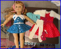 American Girl doll Maryellen Christmas Outfit And Vacation Play suit Lot